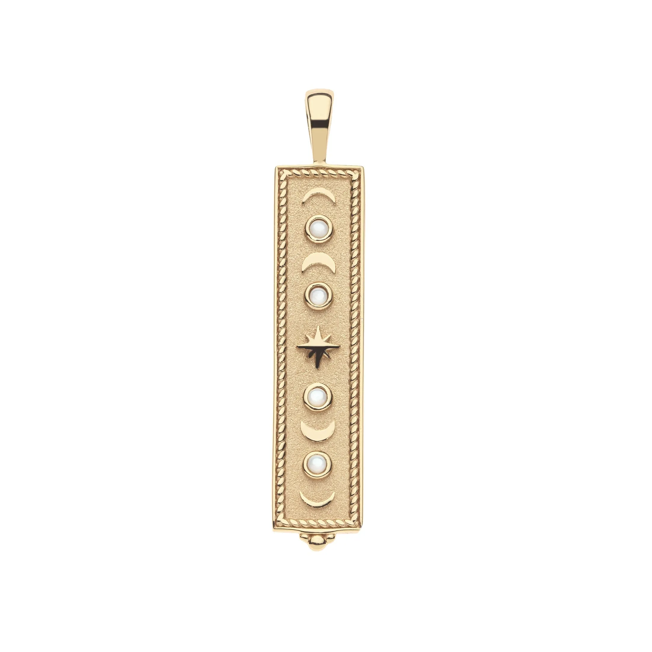 FOREVER Eclipse Dogtag Pendant in Mother of Pearl