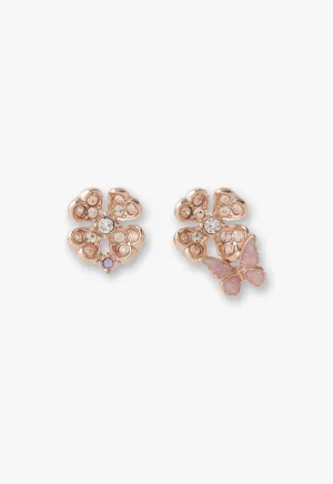Four Leaf Clover Butterfly Earrings Annasui