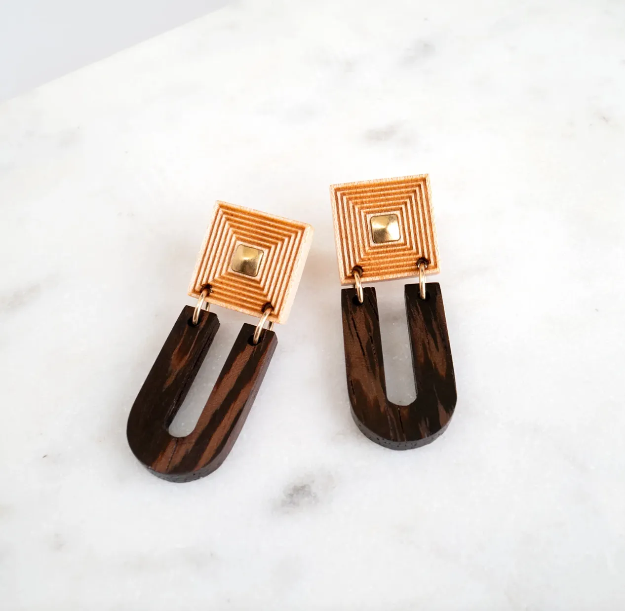 Fret Earrings