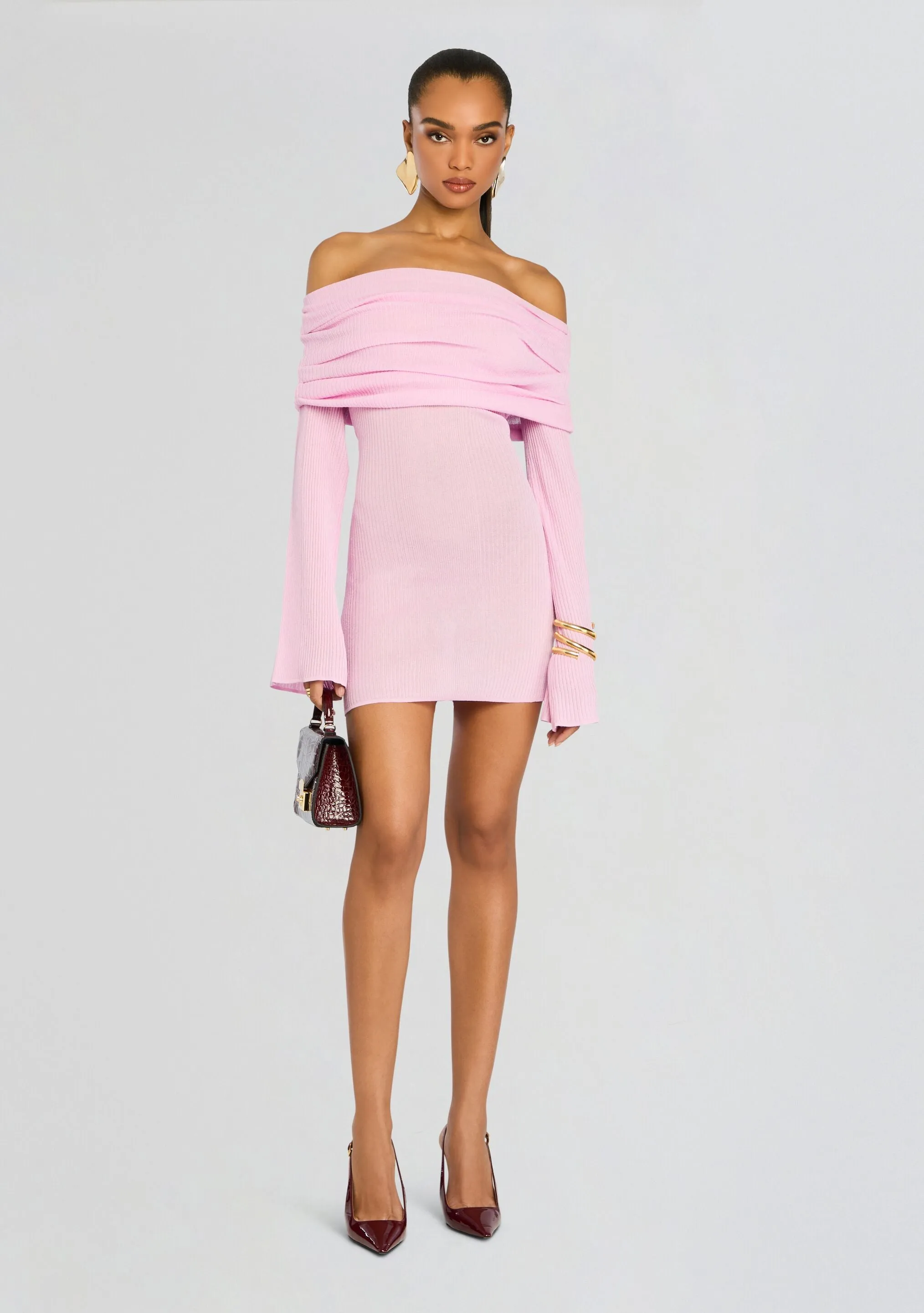 Galli Rib Knit Mini Dress