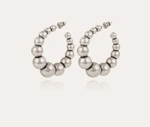 GAS BIJOUX - ANDY SILVER HOOP EARRINGS