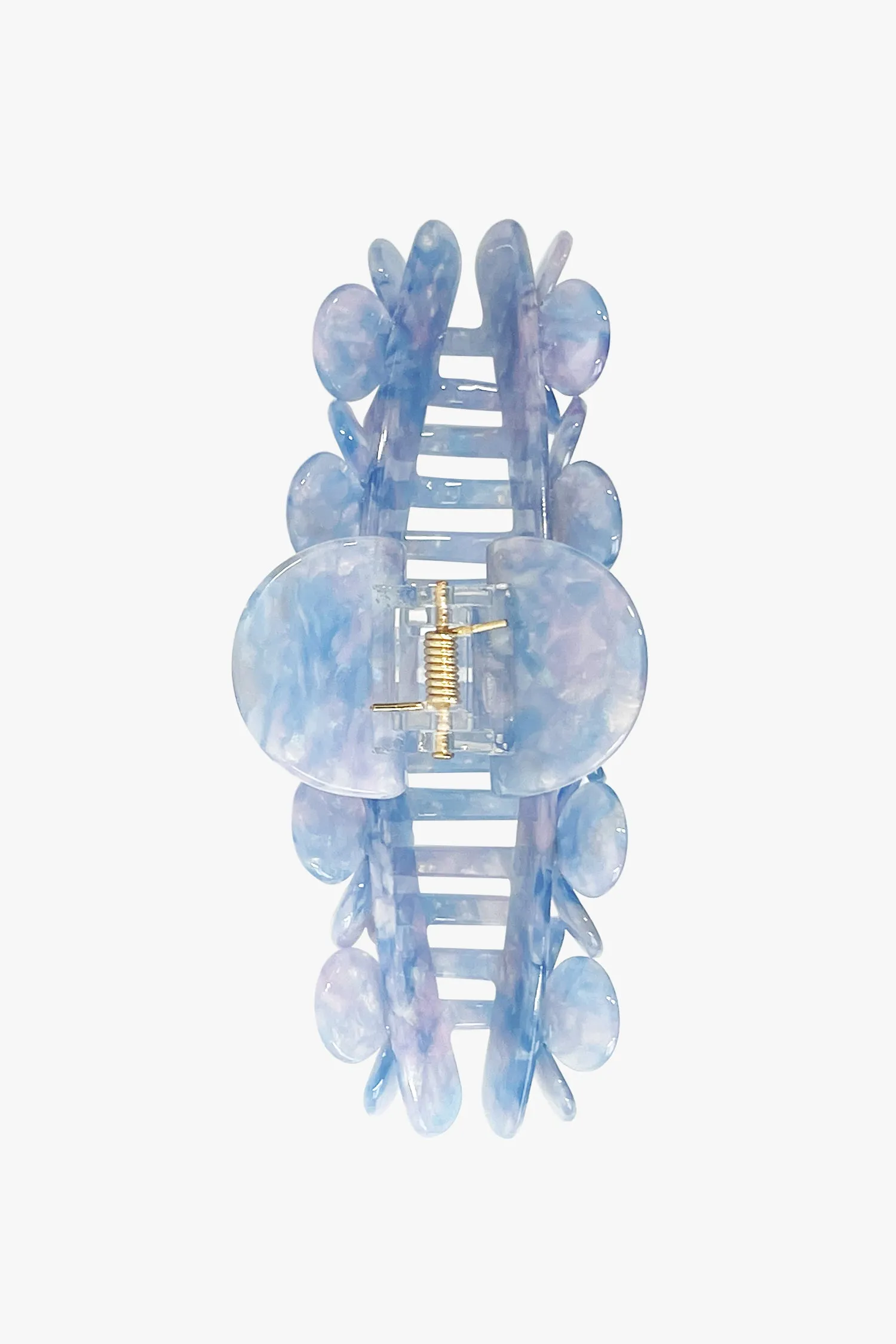 Gemstone Blossom Large Jaw Clip- Blue Annasui