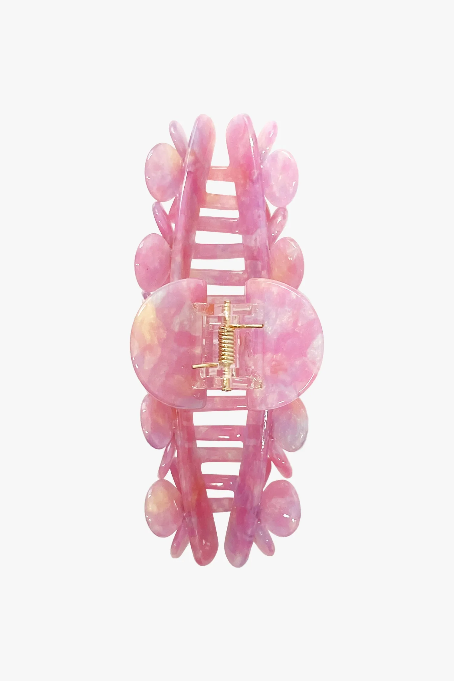 Gemstone Blossom Large Jaw Clip- Pink Annasui