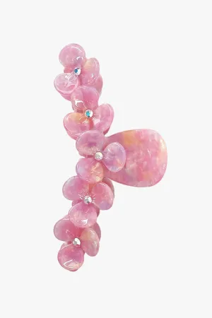 Gemstone Blossom Large Jaw Clip- Pink Annasui
