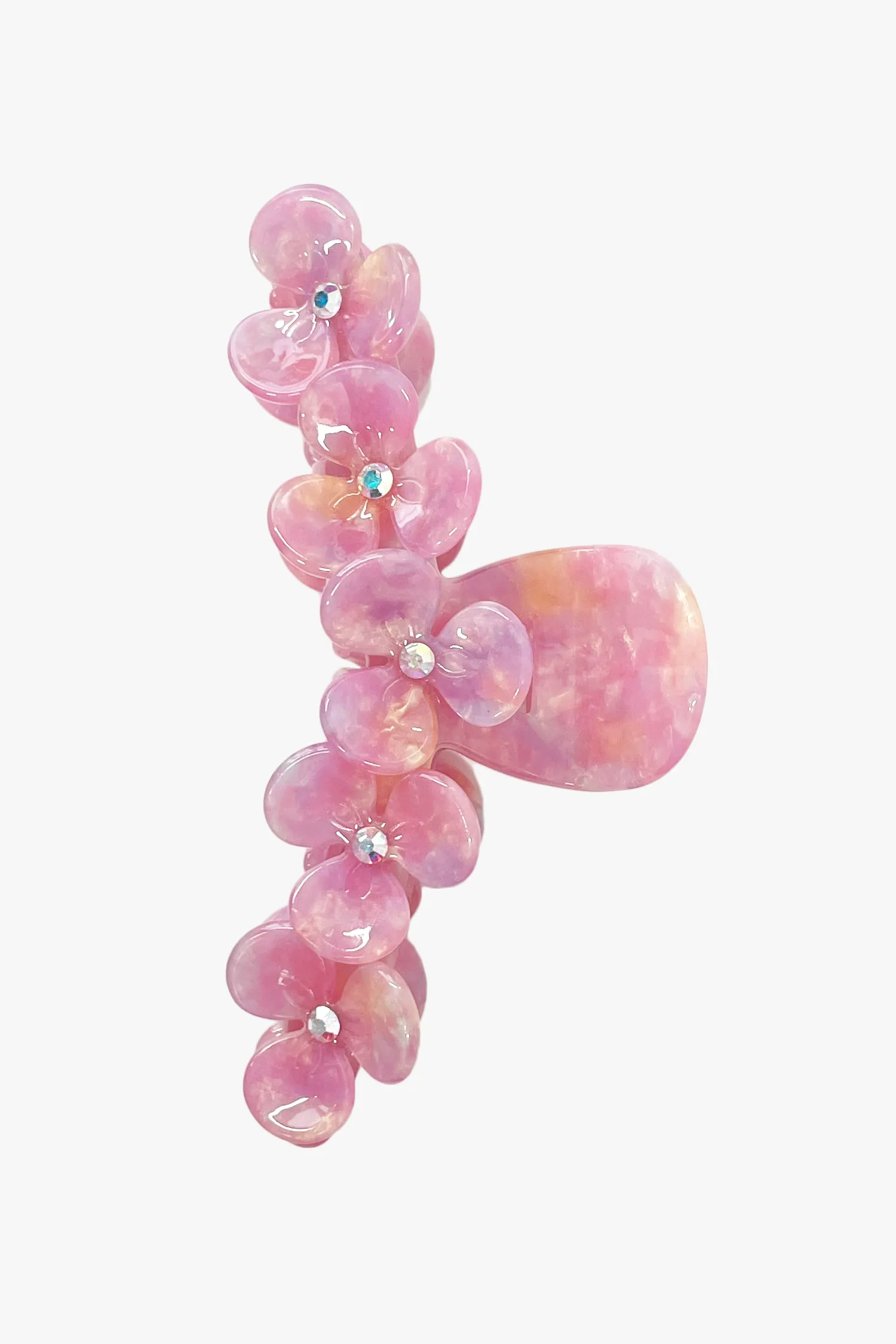 Gemstone Blossom Large Jaw Clip- Pink Annasui