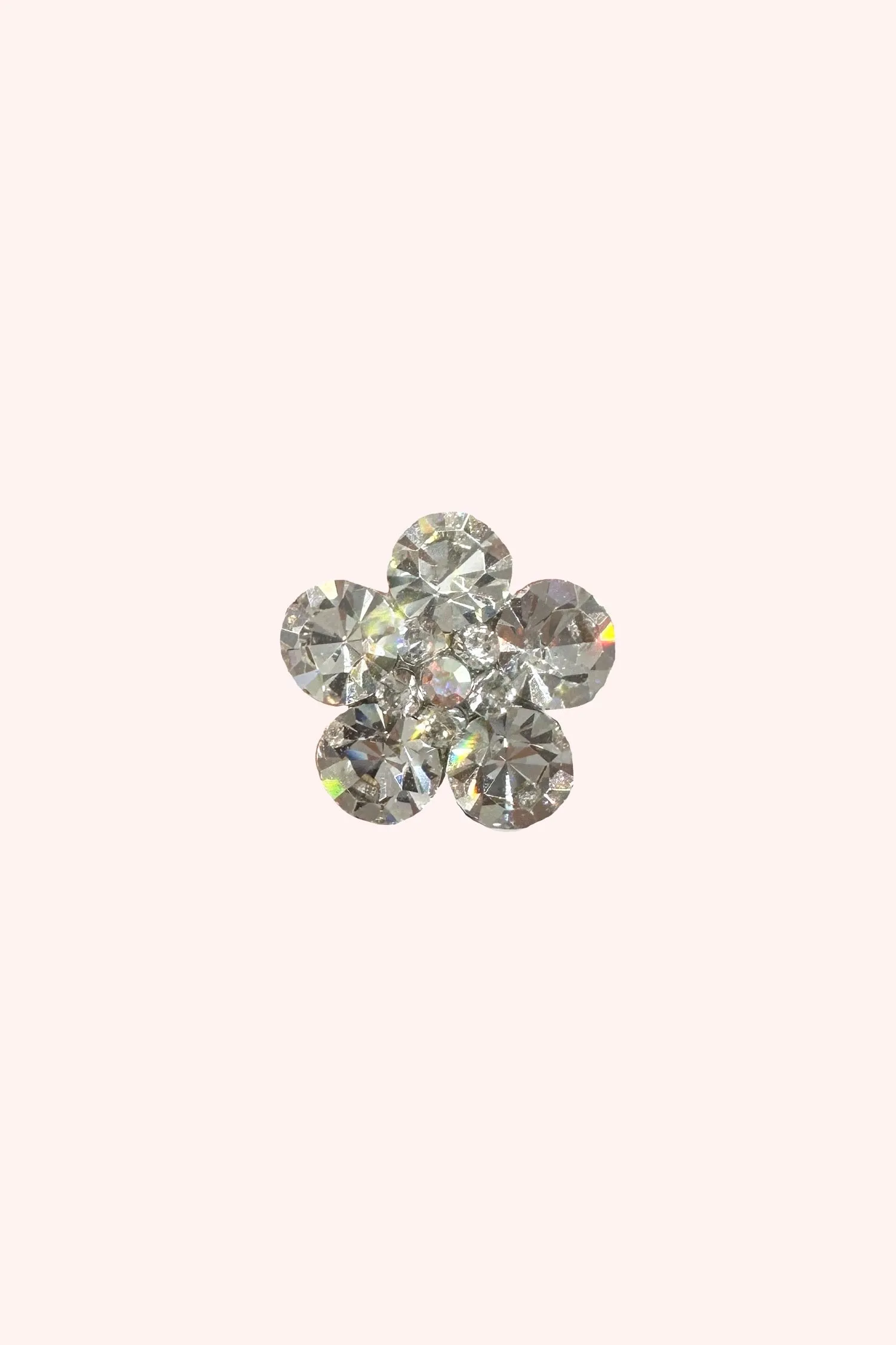 Gemstone Flower Hair Pin Silver Annasui