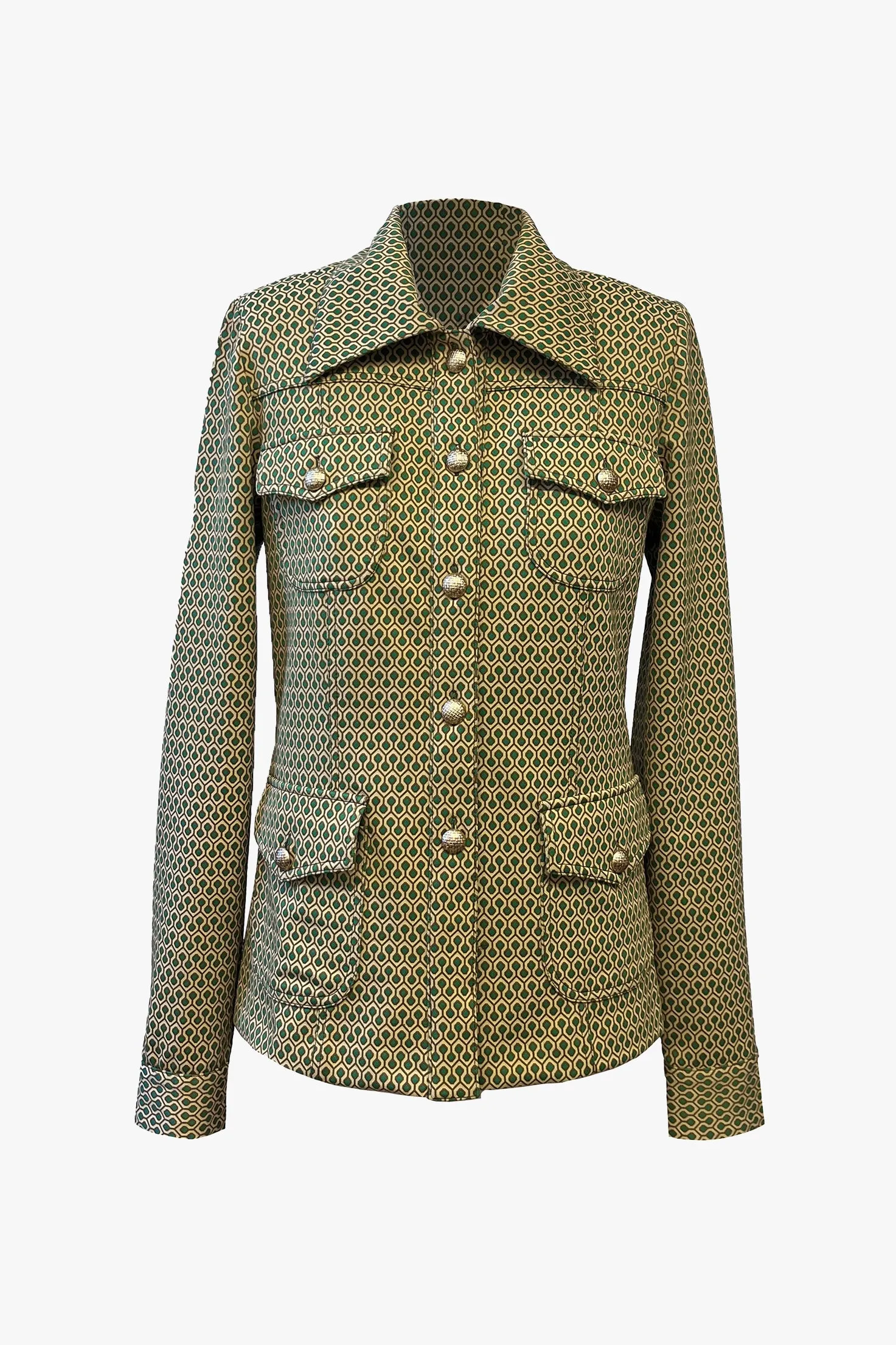 Geometric Print Jacket Annasui