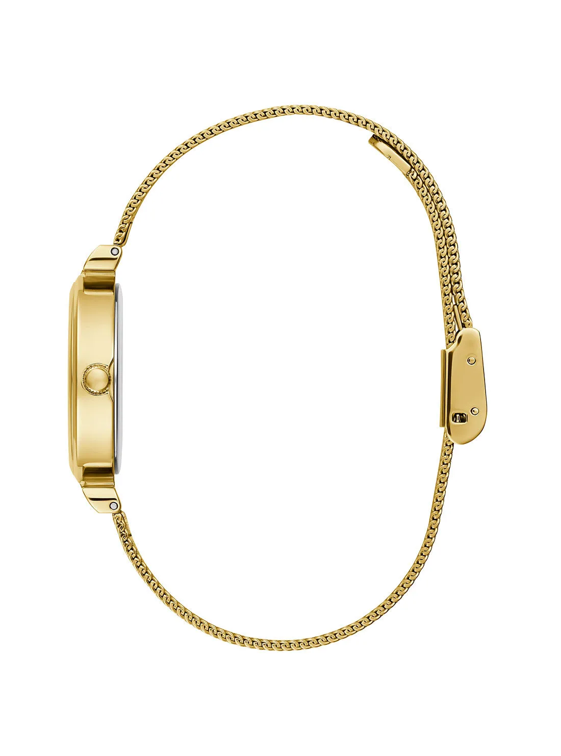 Gold Array Crystal Mesh Watch Guess