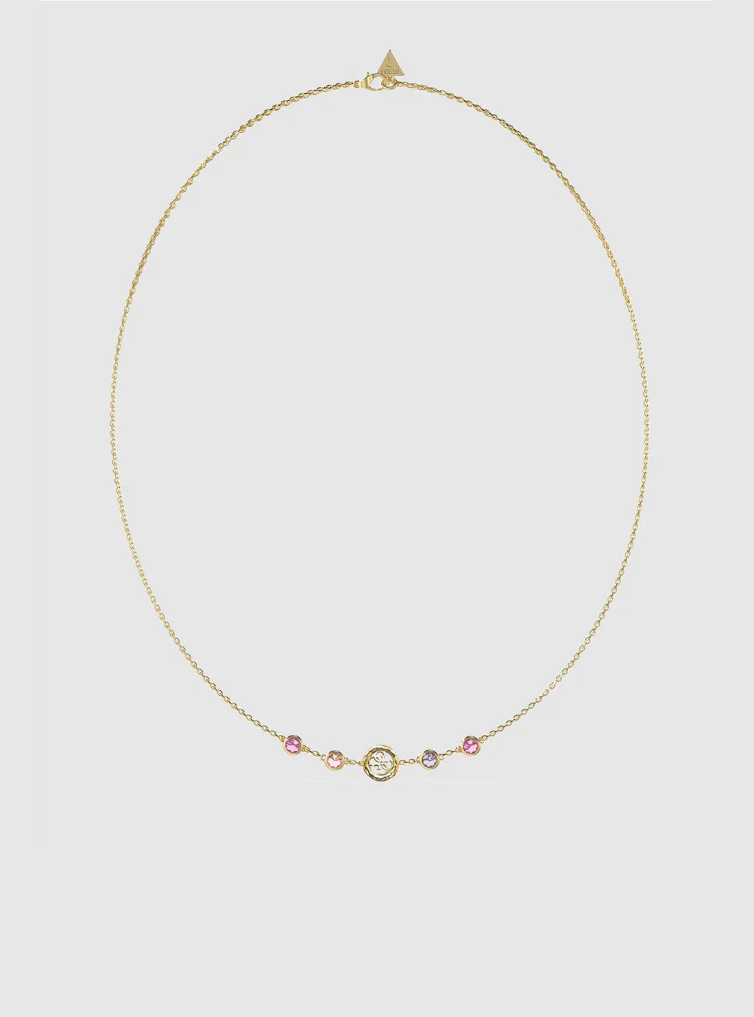 Gold Crystal 4G Necklace Guess