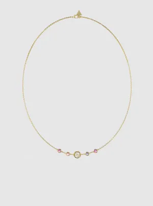 Gold Crystal 4G Necklace Guess