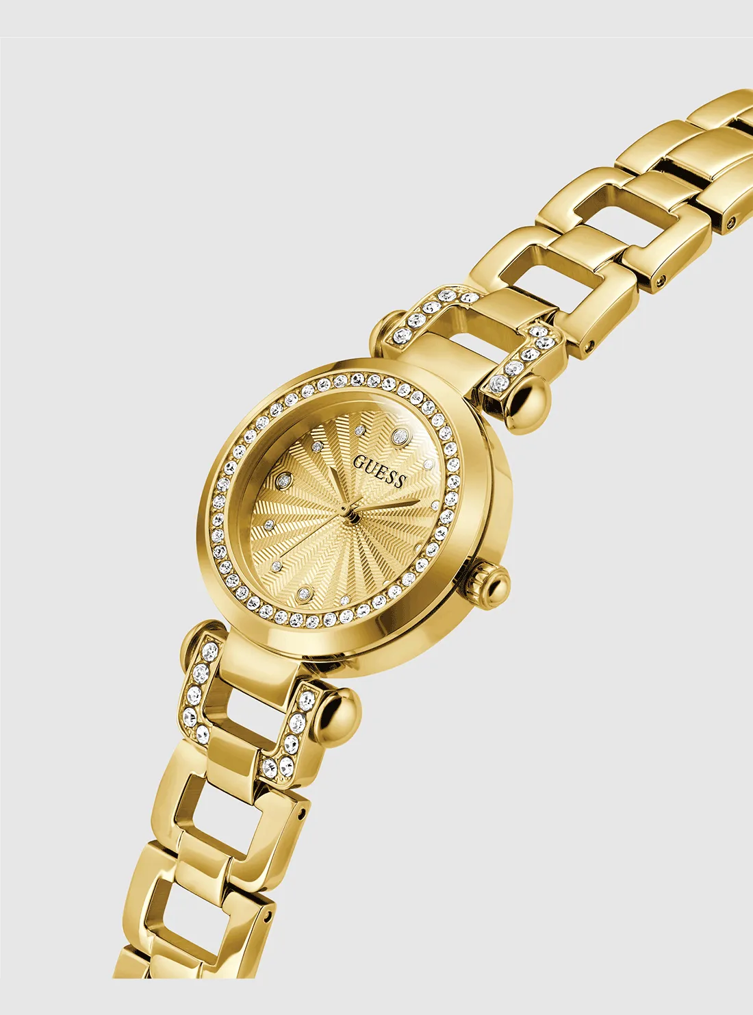 Gold Ginger Crystal Watch Guess