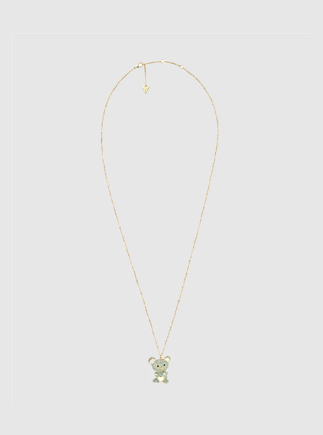 Gold Teddy Charm Necklace Guess