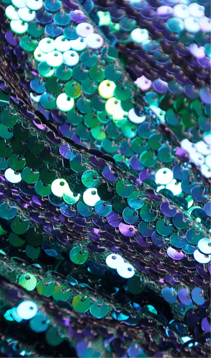 GREEN SEQUIN ONE SHOULDER SEXY DRESS Gloria Lanvin