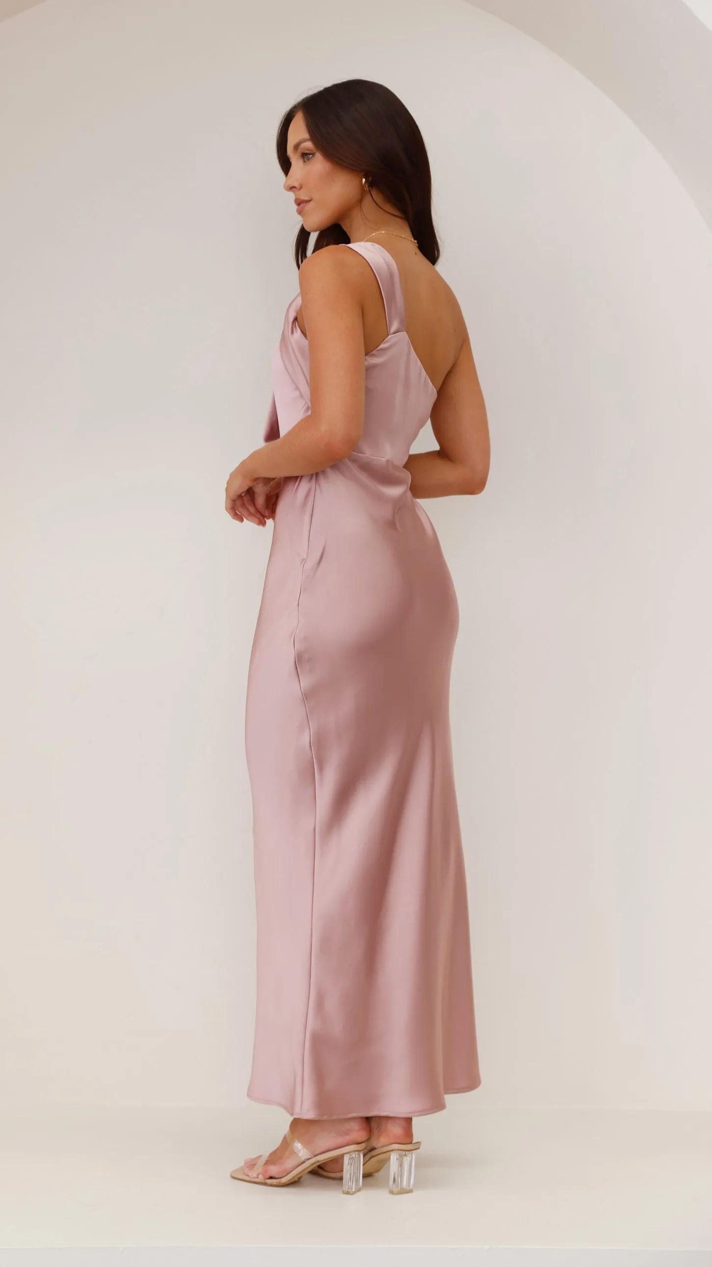 Greta Maxi Dress - Dusty Pink Billy J