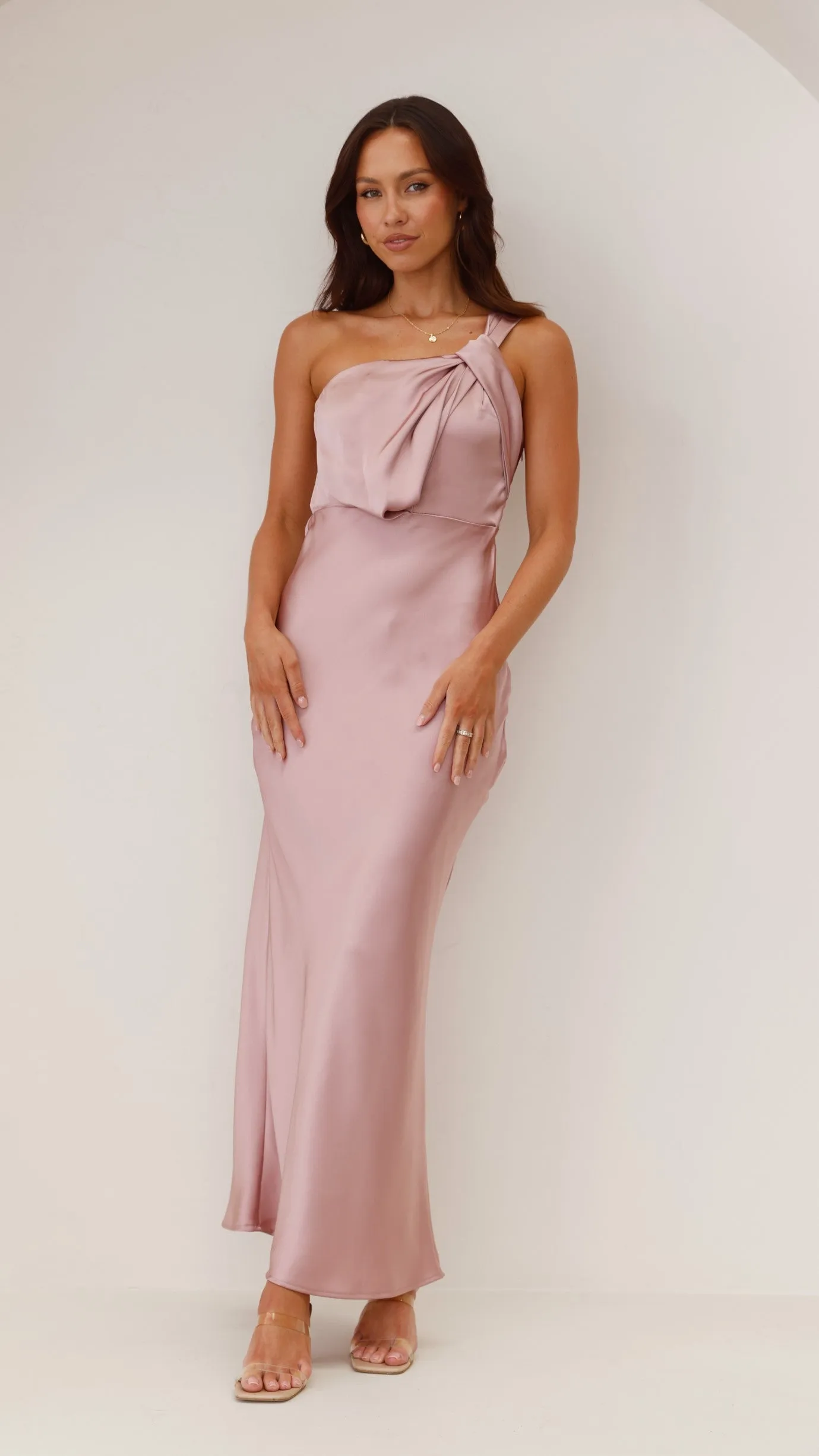 Greta Maxi Dress - Dusty Pink Billy J