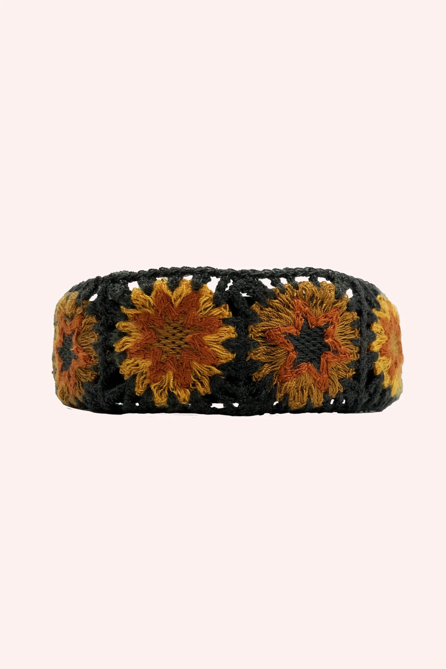 Grey Crochet Play Headband Orange Multi Annasui