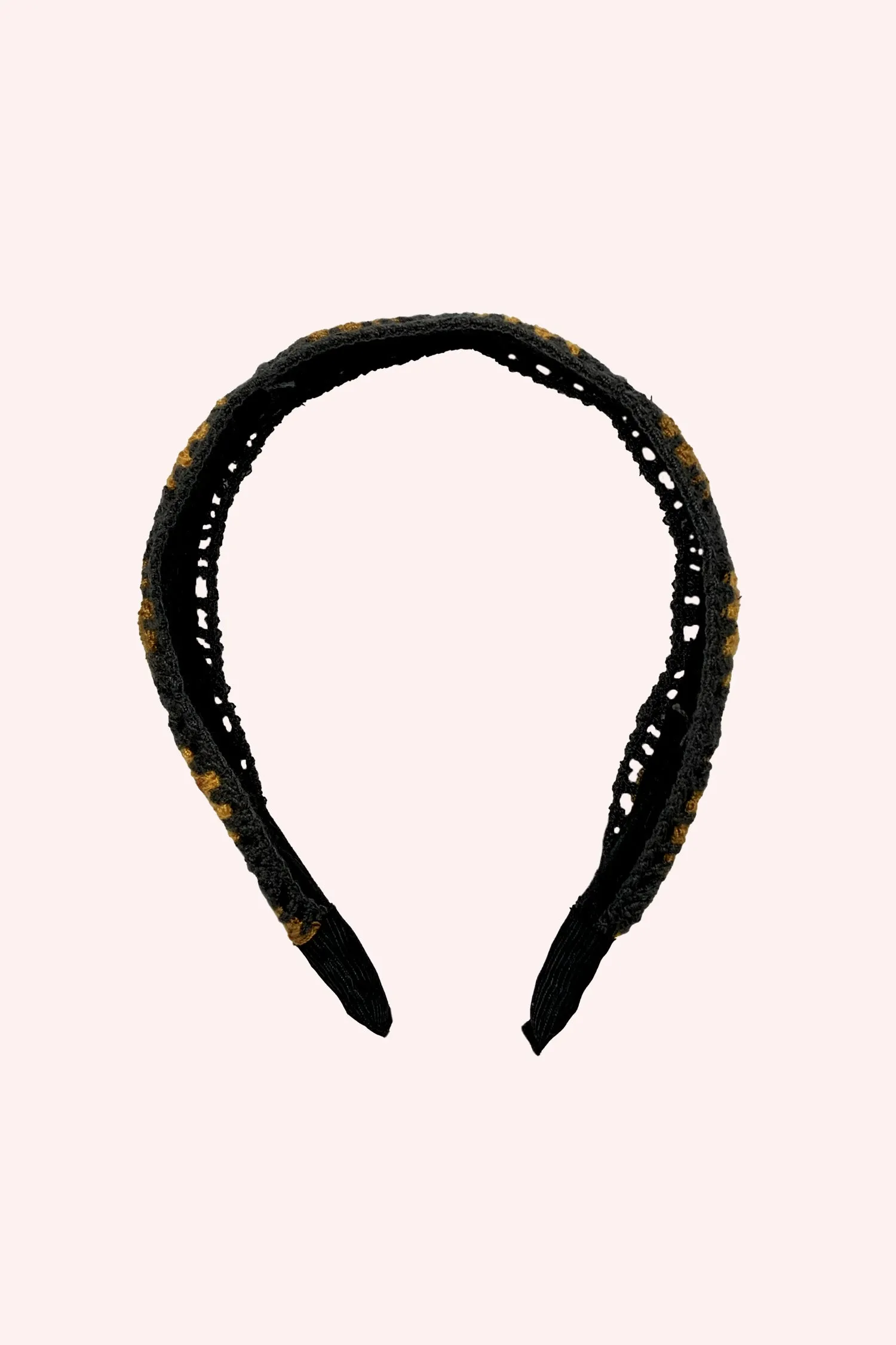 Grey Crochet Play Headband Orange Multi Annasui