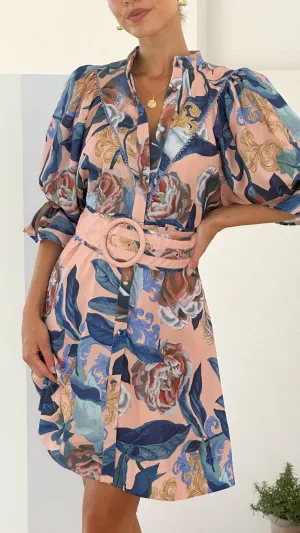 Hannah Mini Dress - Rosa Billy J