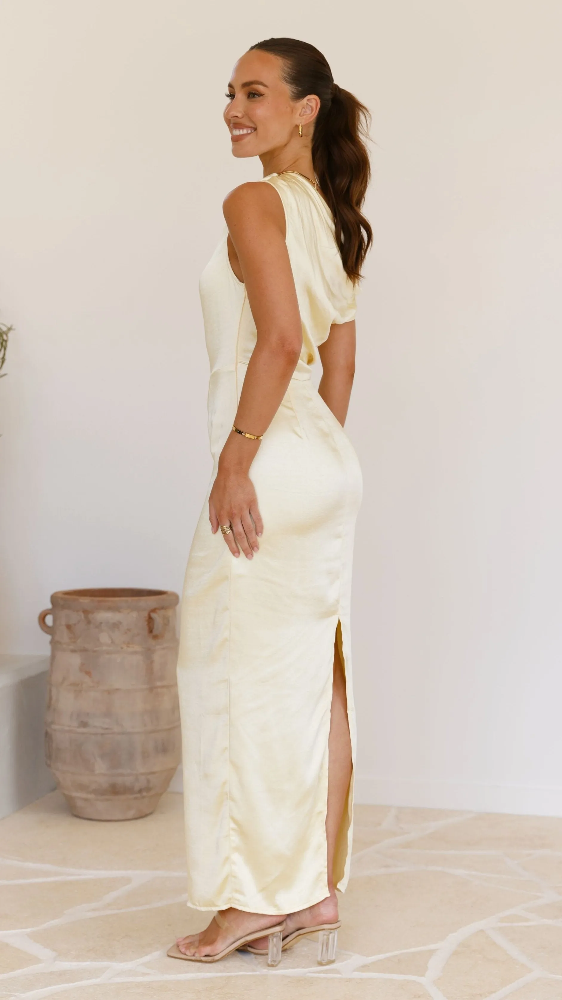 Harlowe Maxi Dress - Yellow Billy J