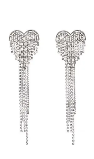 HEART TASSEL EARRINGS Gloria Lanvin