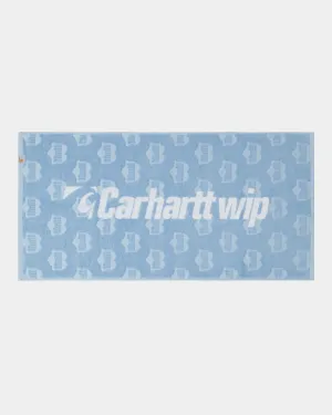 Heart Train Sport Towel | Bluebird / White Carhartt WIP