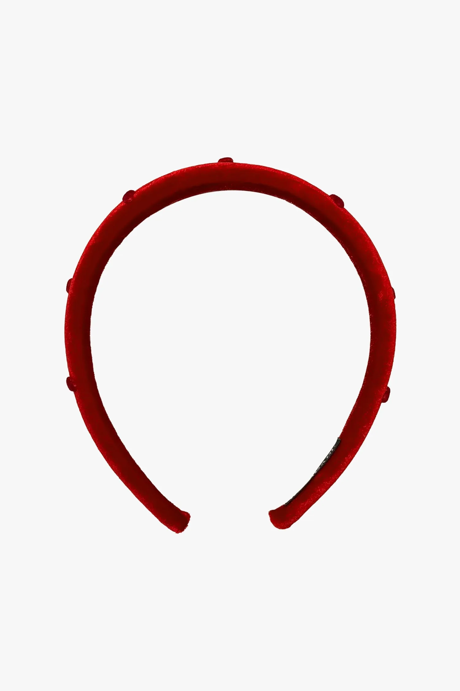 Heartfelt Velvet Headband- Red Annasui