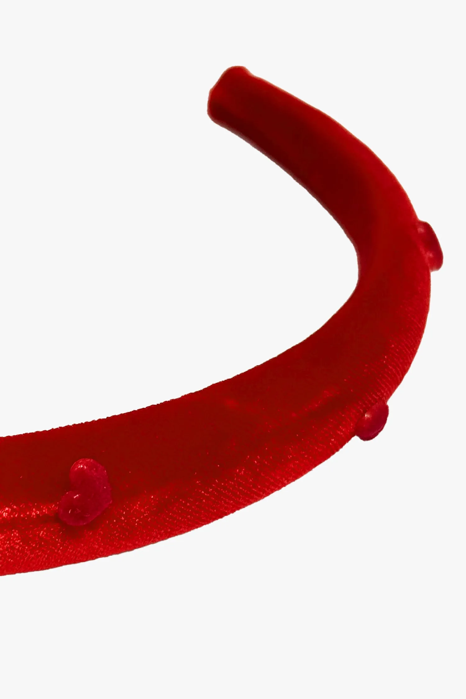 Heartfelt Velvet Headband- Red Annasui