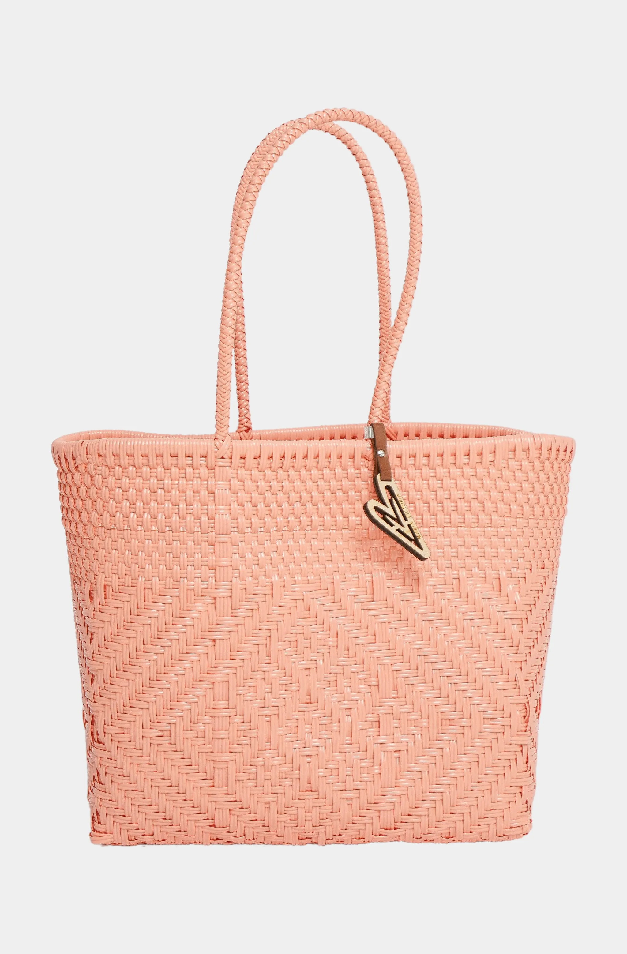 Hemline Salmon Tamayo Tall Tote