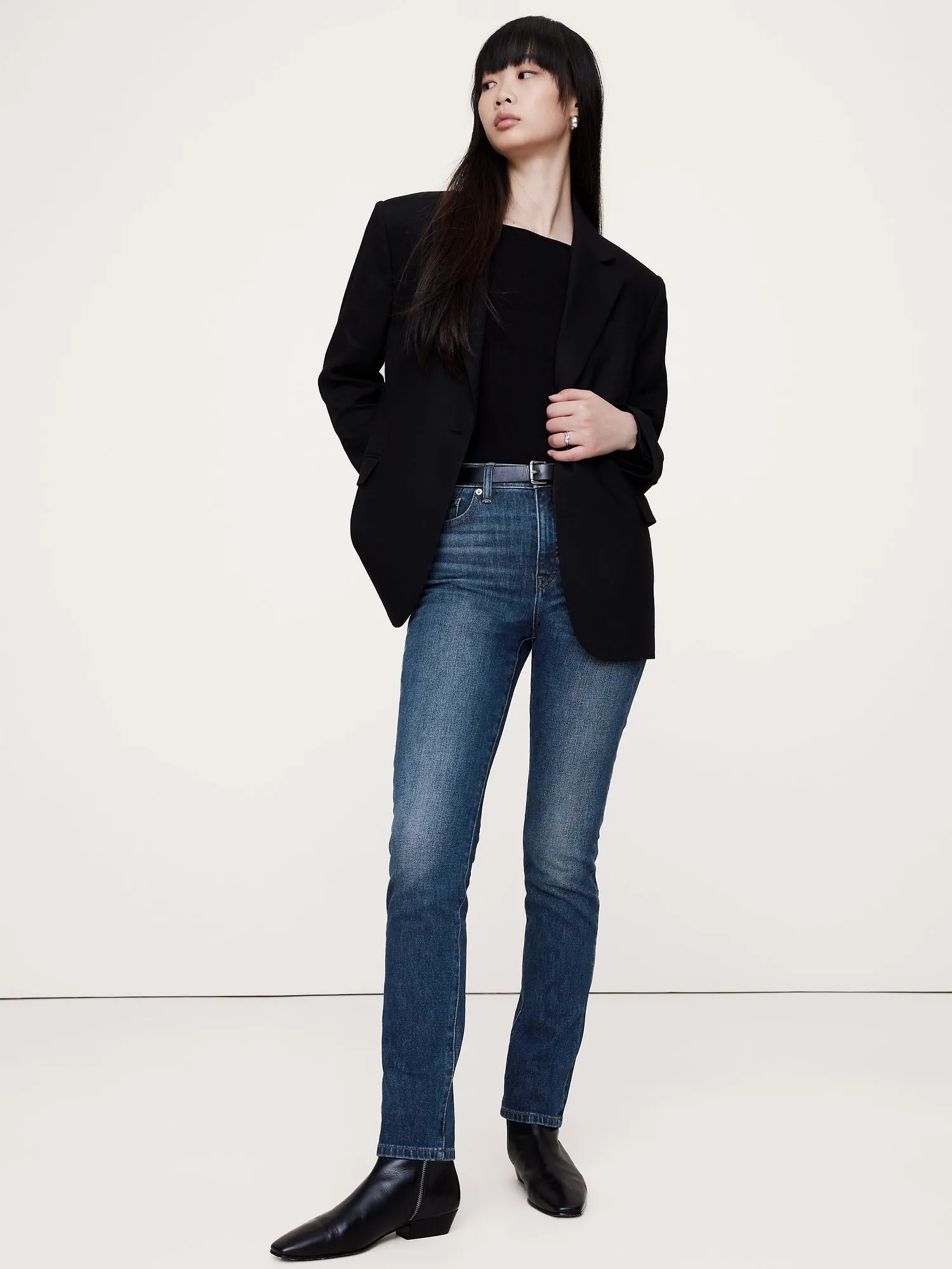 High-Rise Slim Jean Banana Republic