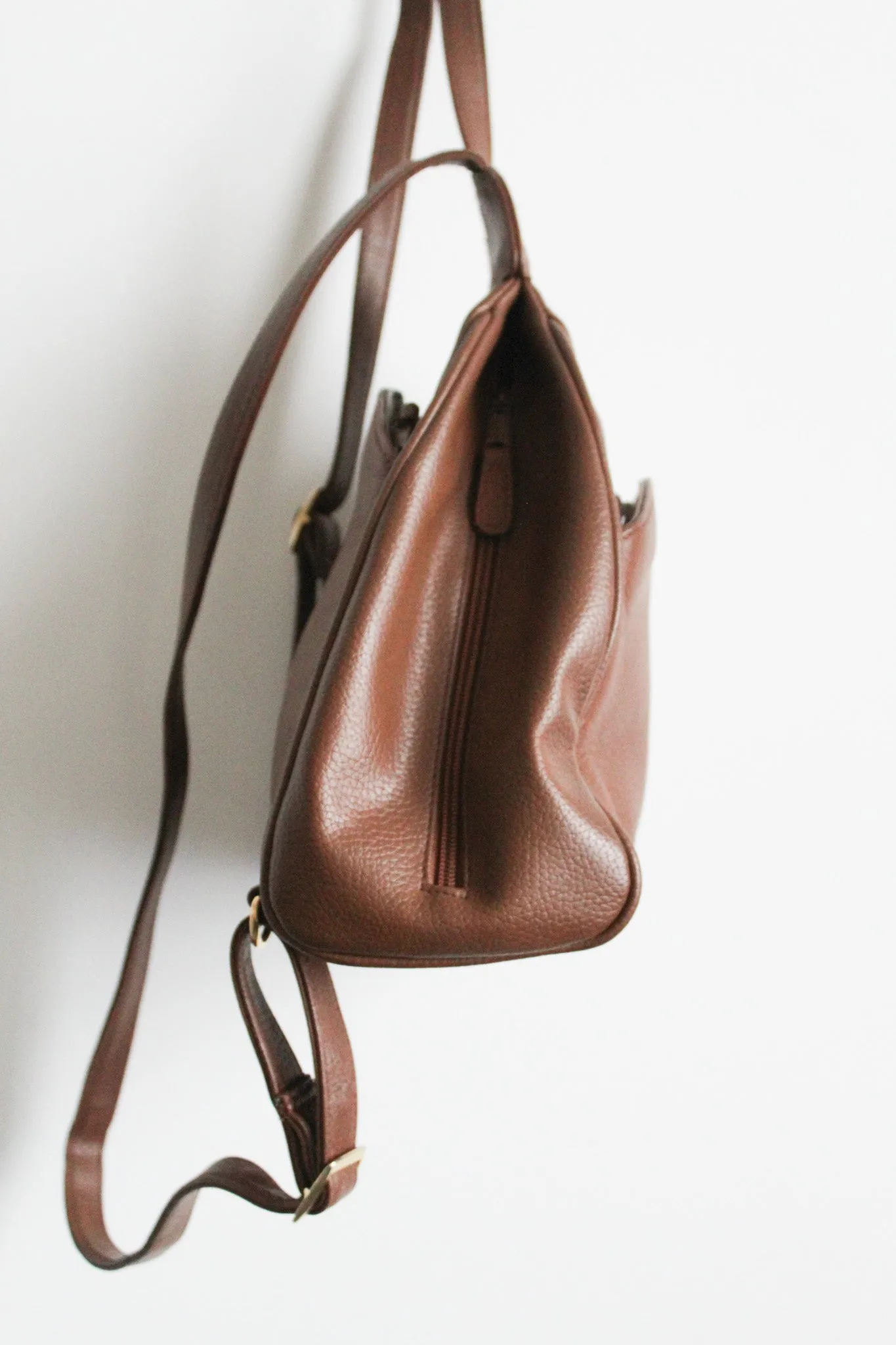 honey vegan leather backpack 1919 Vintage