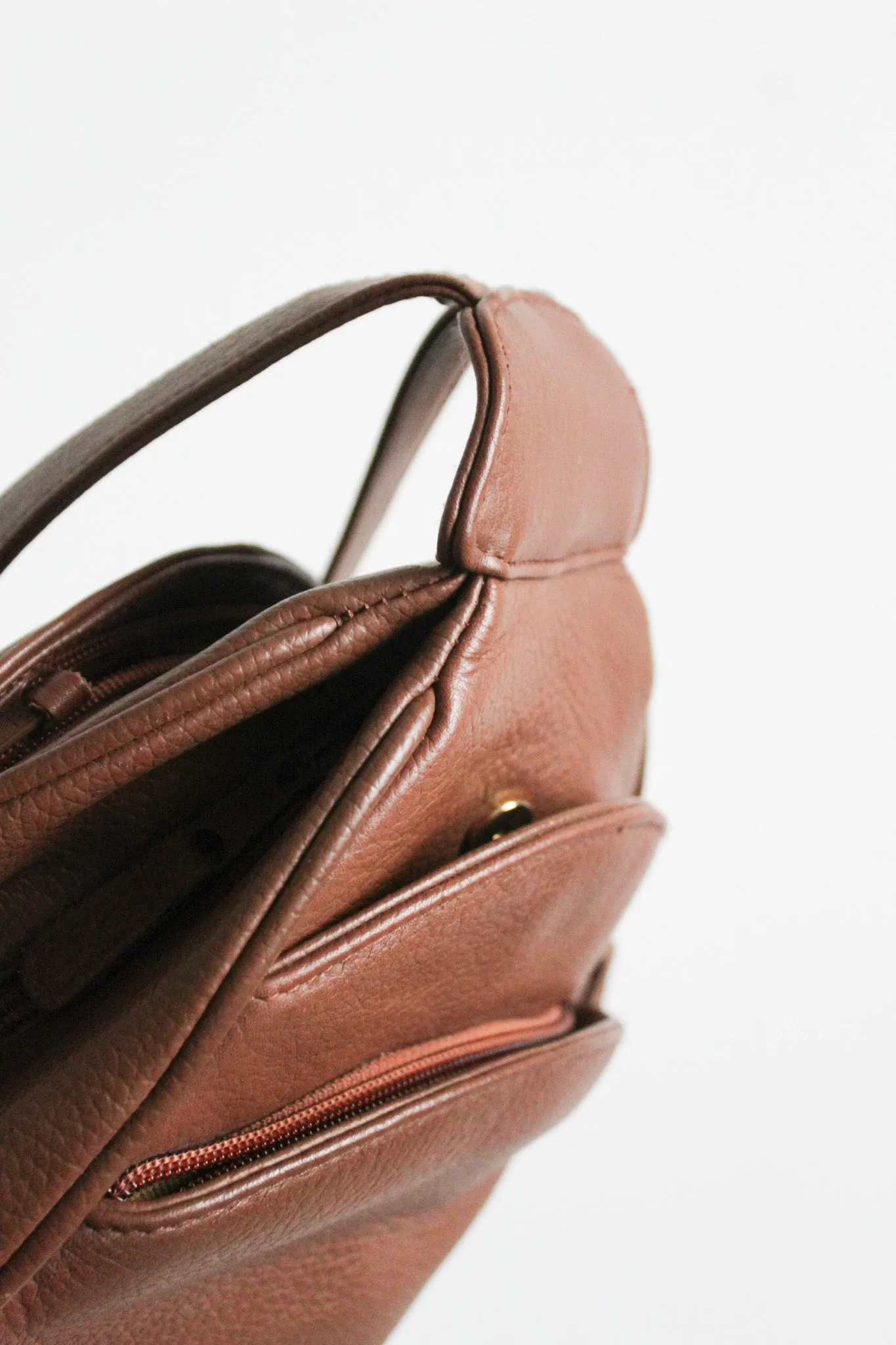 honey vegan leather backpack 1919 Vintage