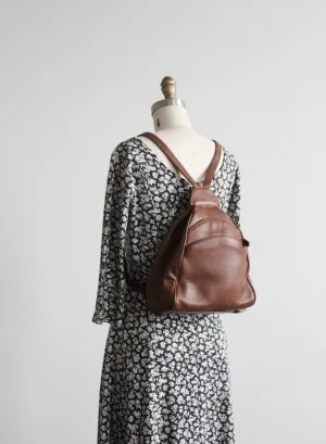 honey vegan leather backpack 1919 Vintage