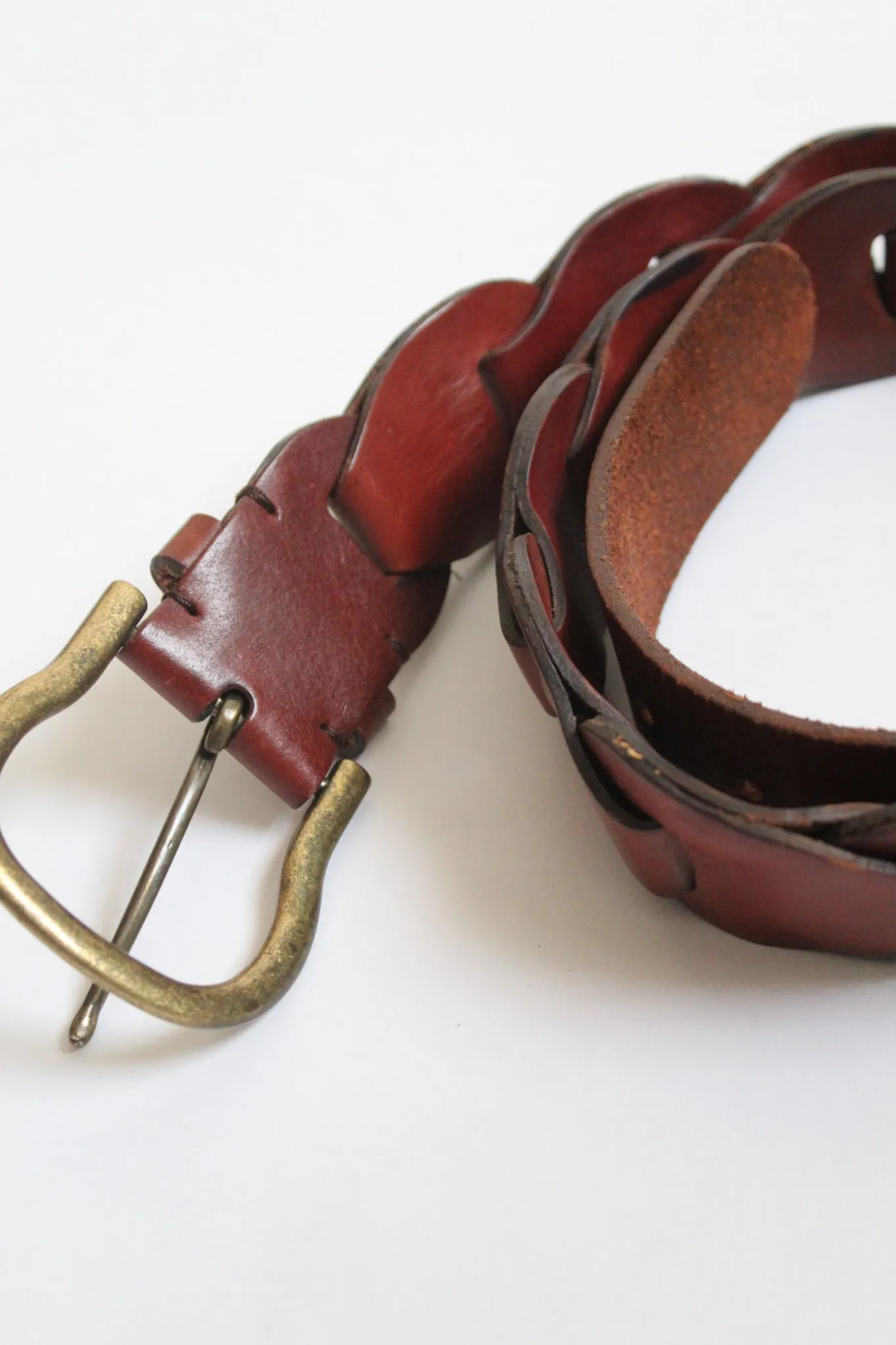 horseshoe leather belt 1919 Vintage