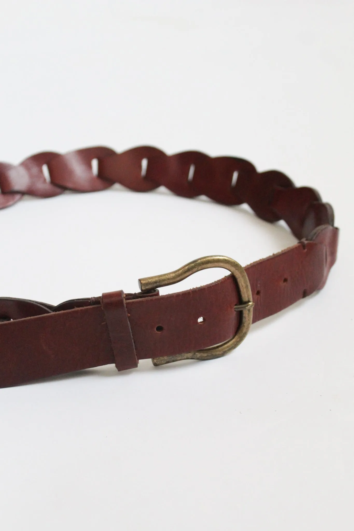 horseshoe leather belt 1919 Vintage