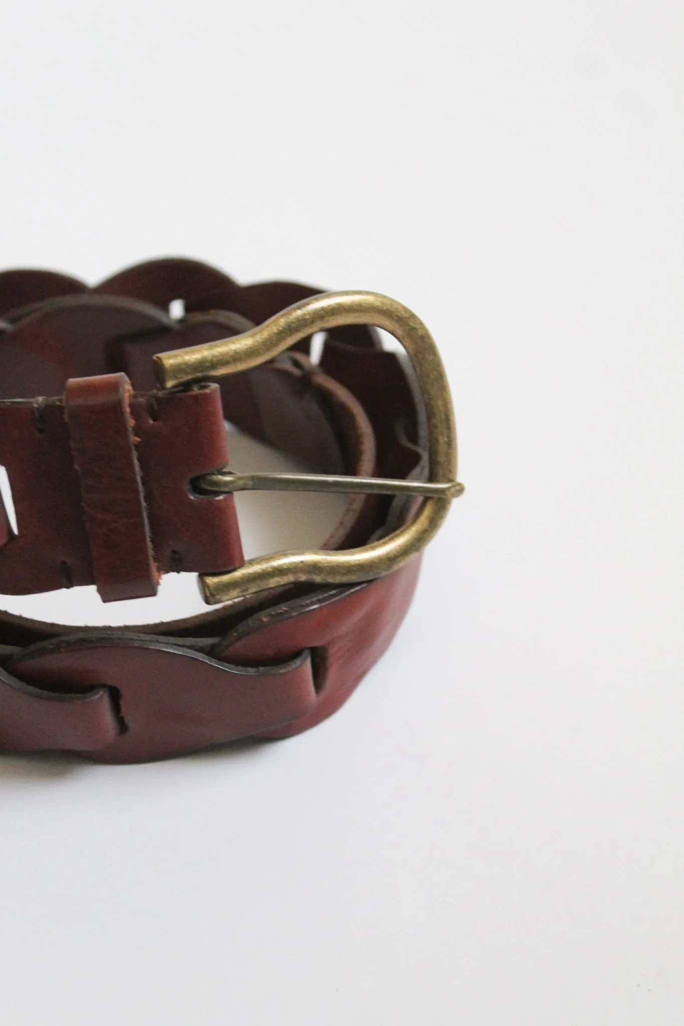 horseshoe leather belt 1919 Vintage