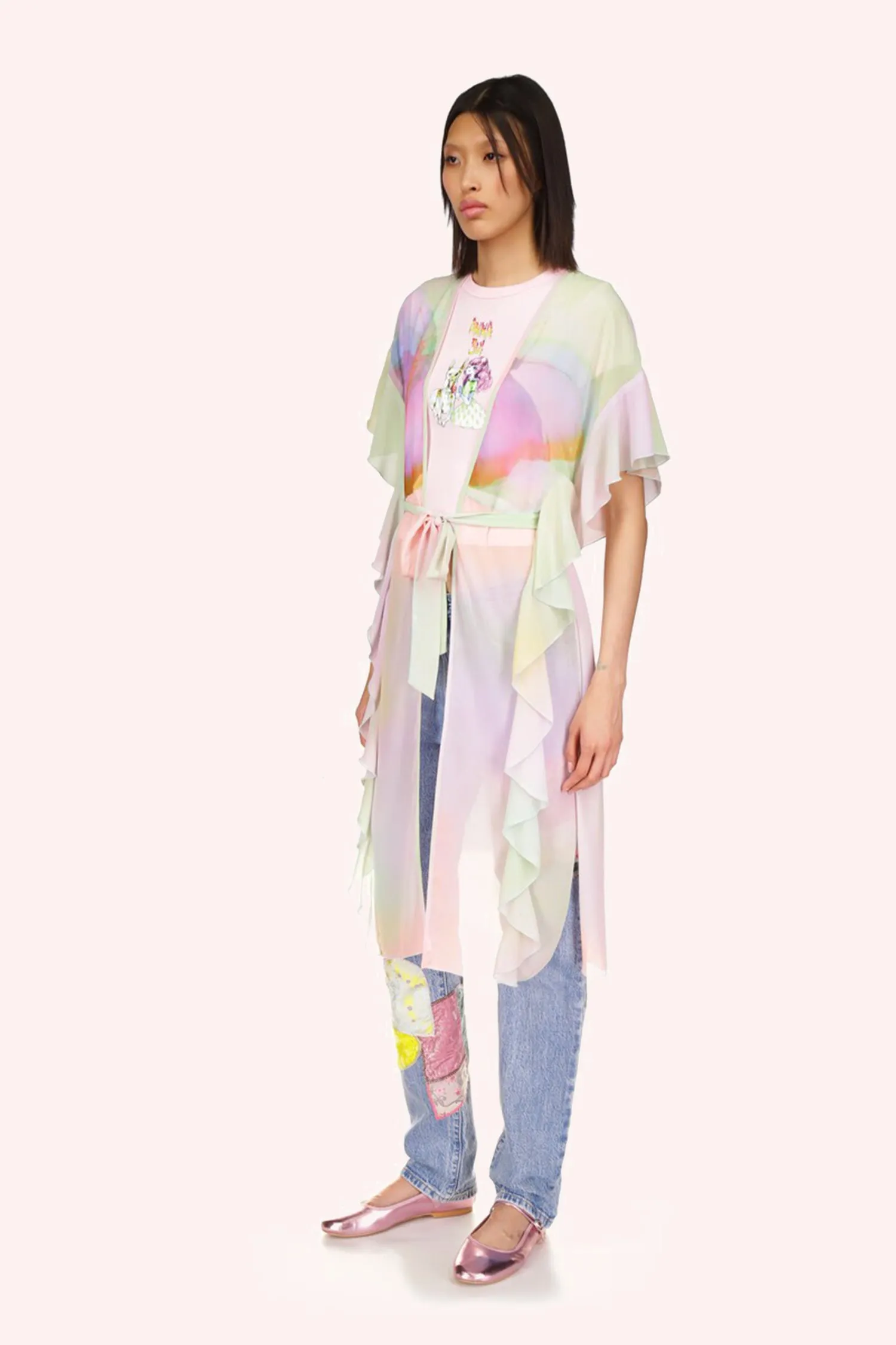 Impressionism Butterfly Kaftan Annasui