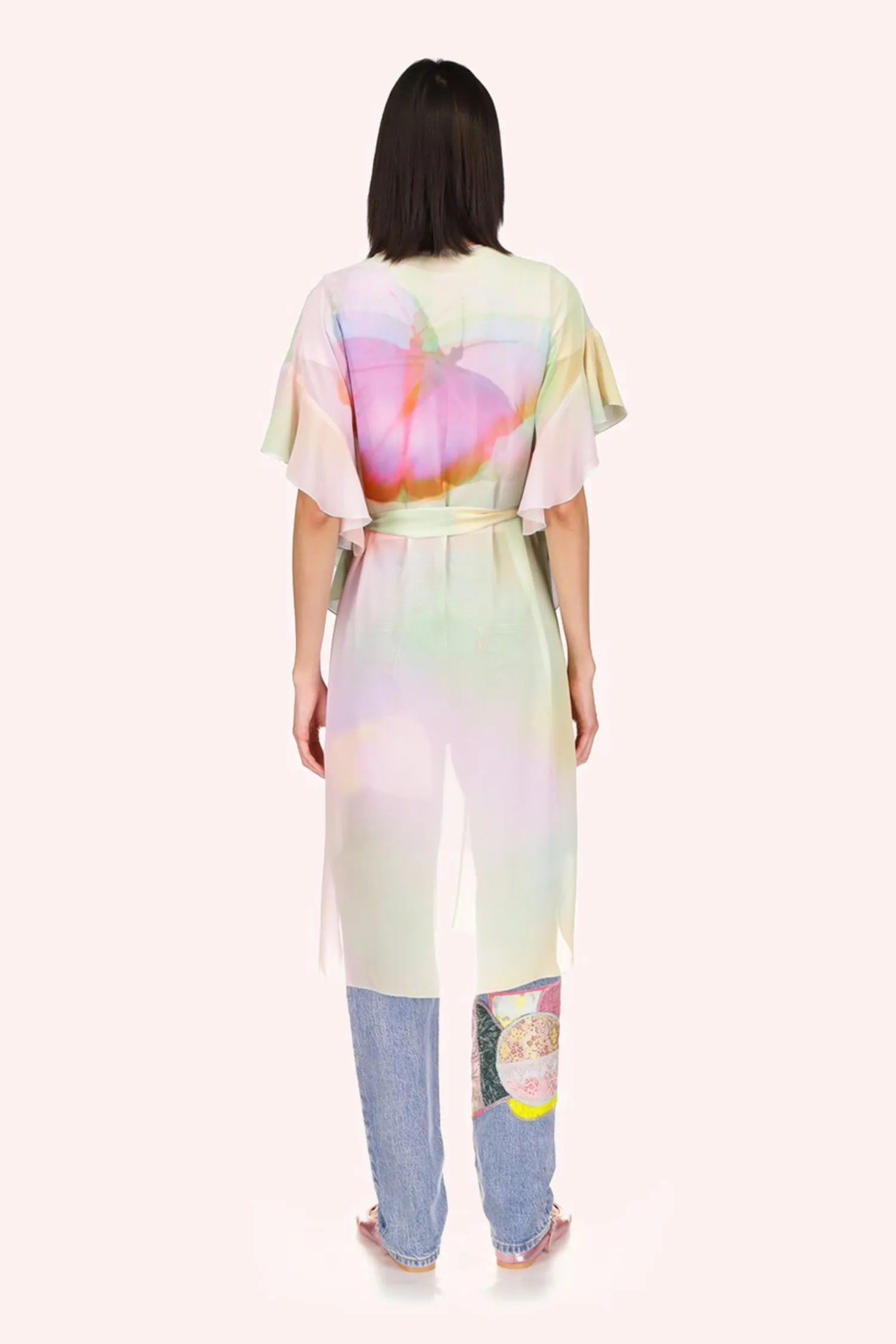 Impressionism Butterfly Kaftan Annasui