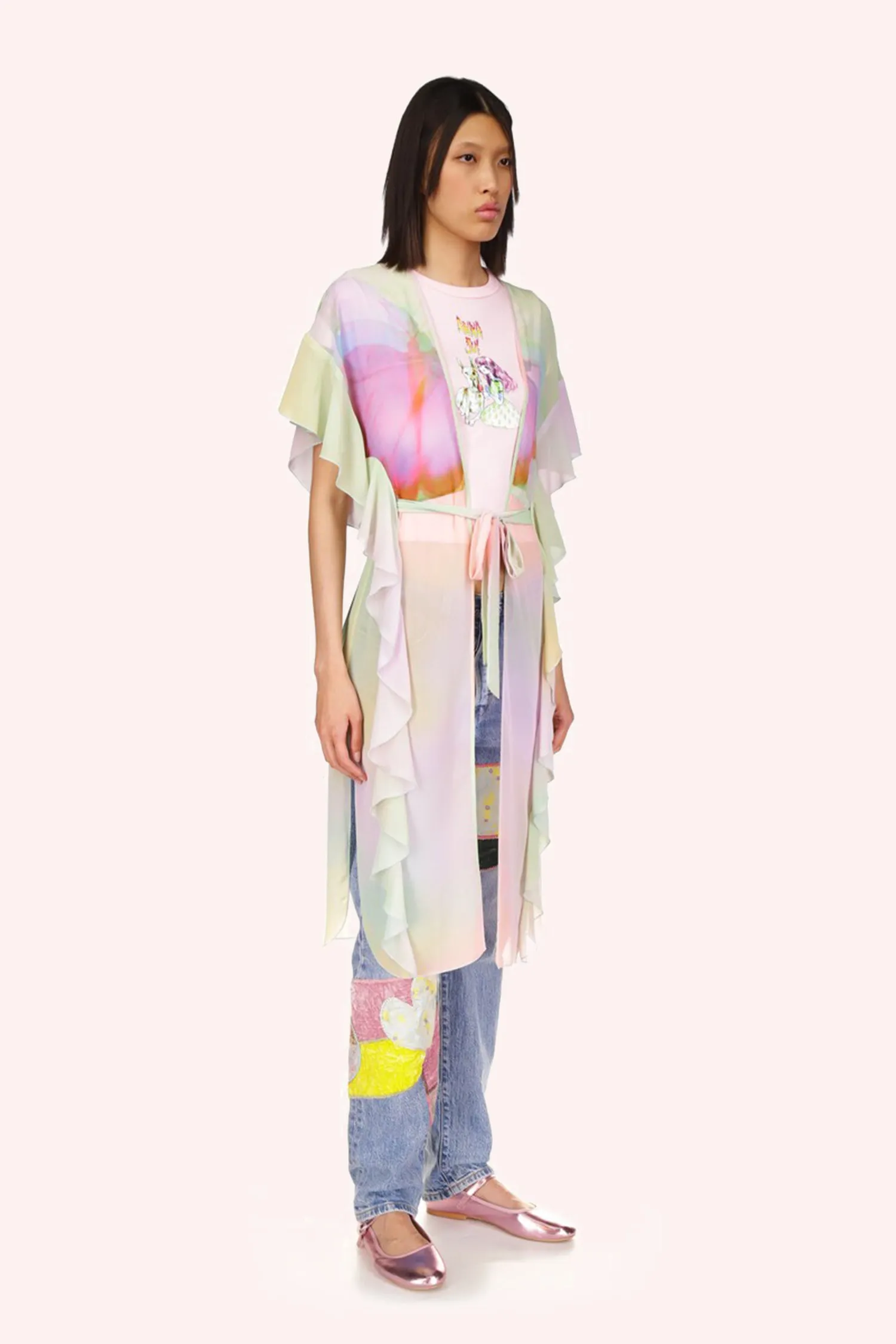Impressionism Butterfly Kaftan Annasui