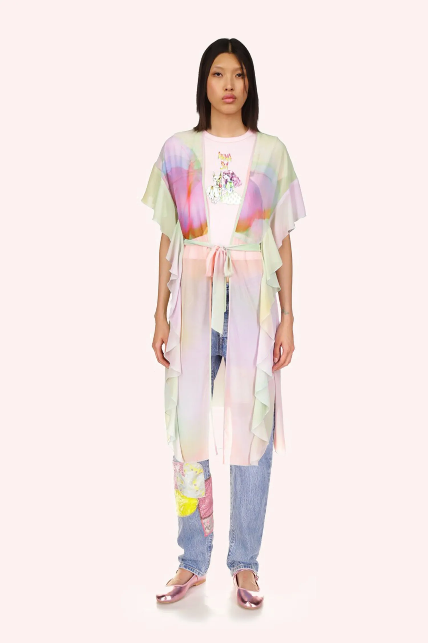 Impressionism Butterfly Kaftan Annasui