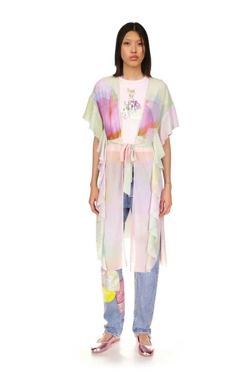 Impressionism Butterfly Kaftan Annasui