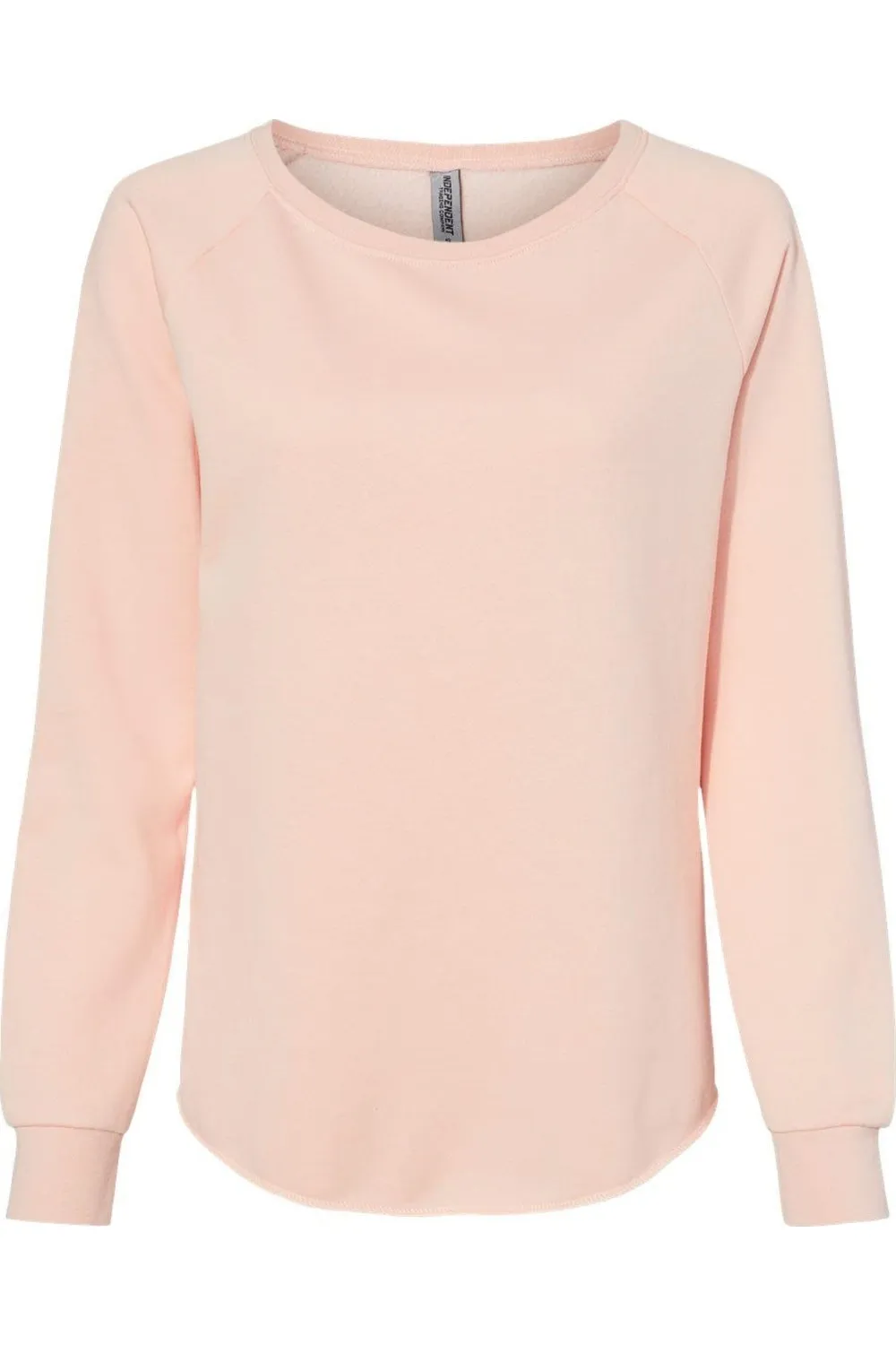 Independent Trading Co. Womens California Wave Wash Crewneck Sweatshirt