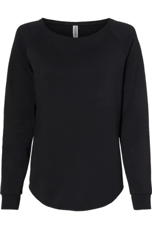 Independent Trading Co. Womens California Wave Wash Crewneck Sweatshirt