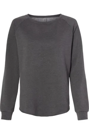 Independent Trading Co. Womens California Wave Wash Crewneck Sweatshirt