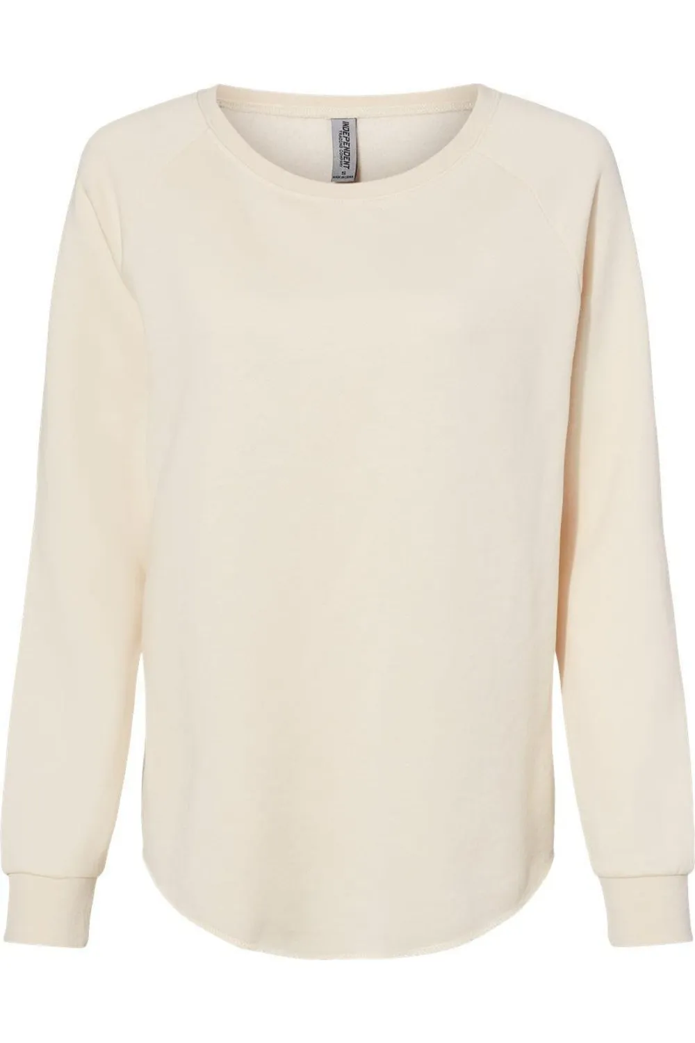 Independent Trading Co. Womens California Wave Wash Crewneck Sweatshirt