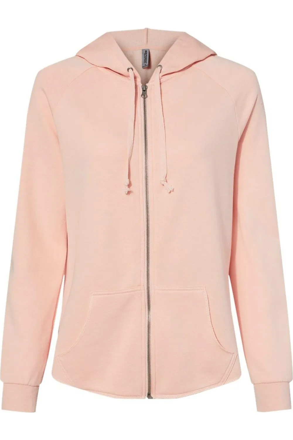 Independent Trading Co. Womens California Wave Wash Full-Zip Hooded Sweatshirt