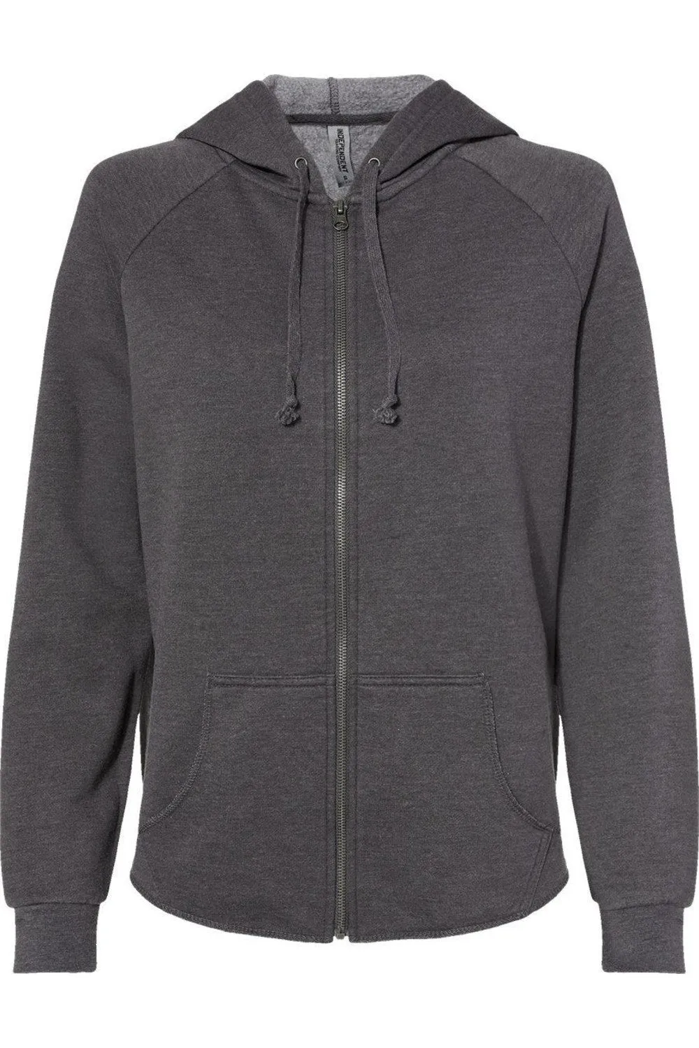 Independent Trading Co. Womens California Wave Wash Full-Zip Hooded Sweatshirt