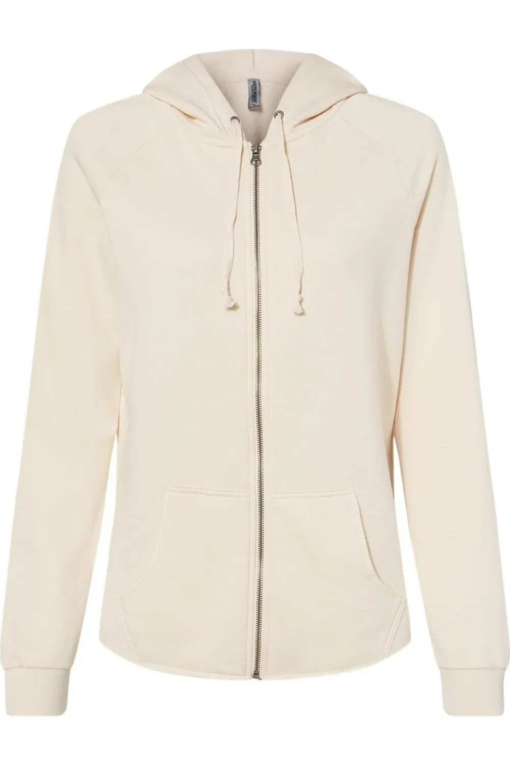 Independent Trading Co. Womens California Wave Wash Full-Zip Hooded Sweatshirt