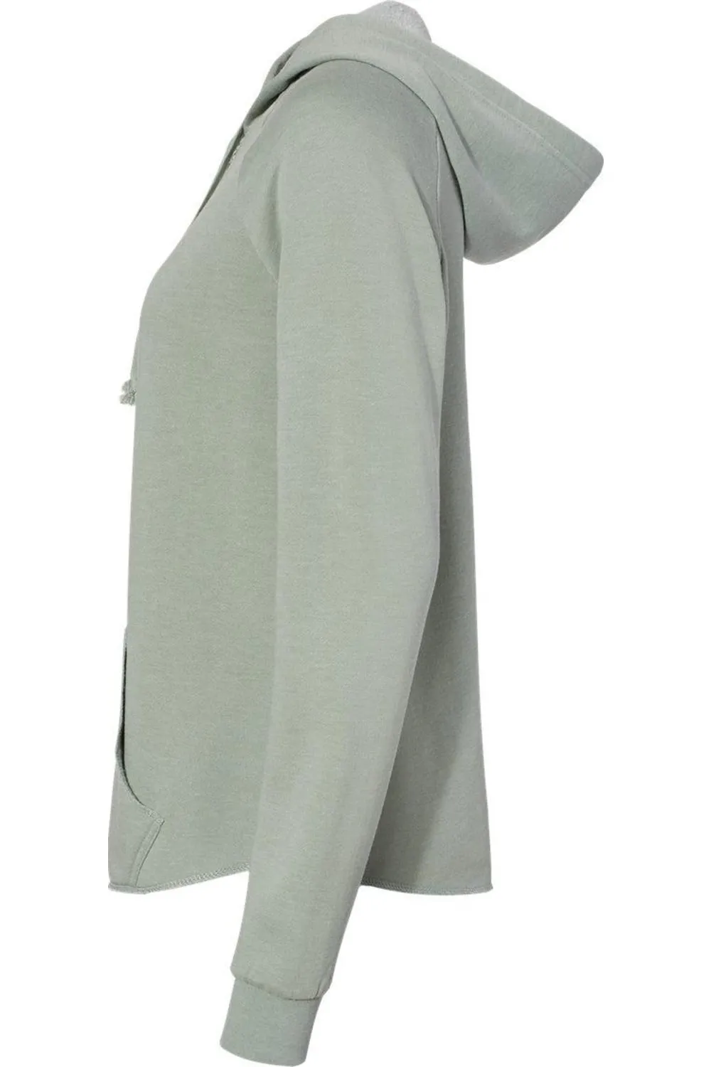 Independent Trading Co. Womens California Wave Wash Full-Zip Hooded Sweatshirt