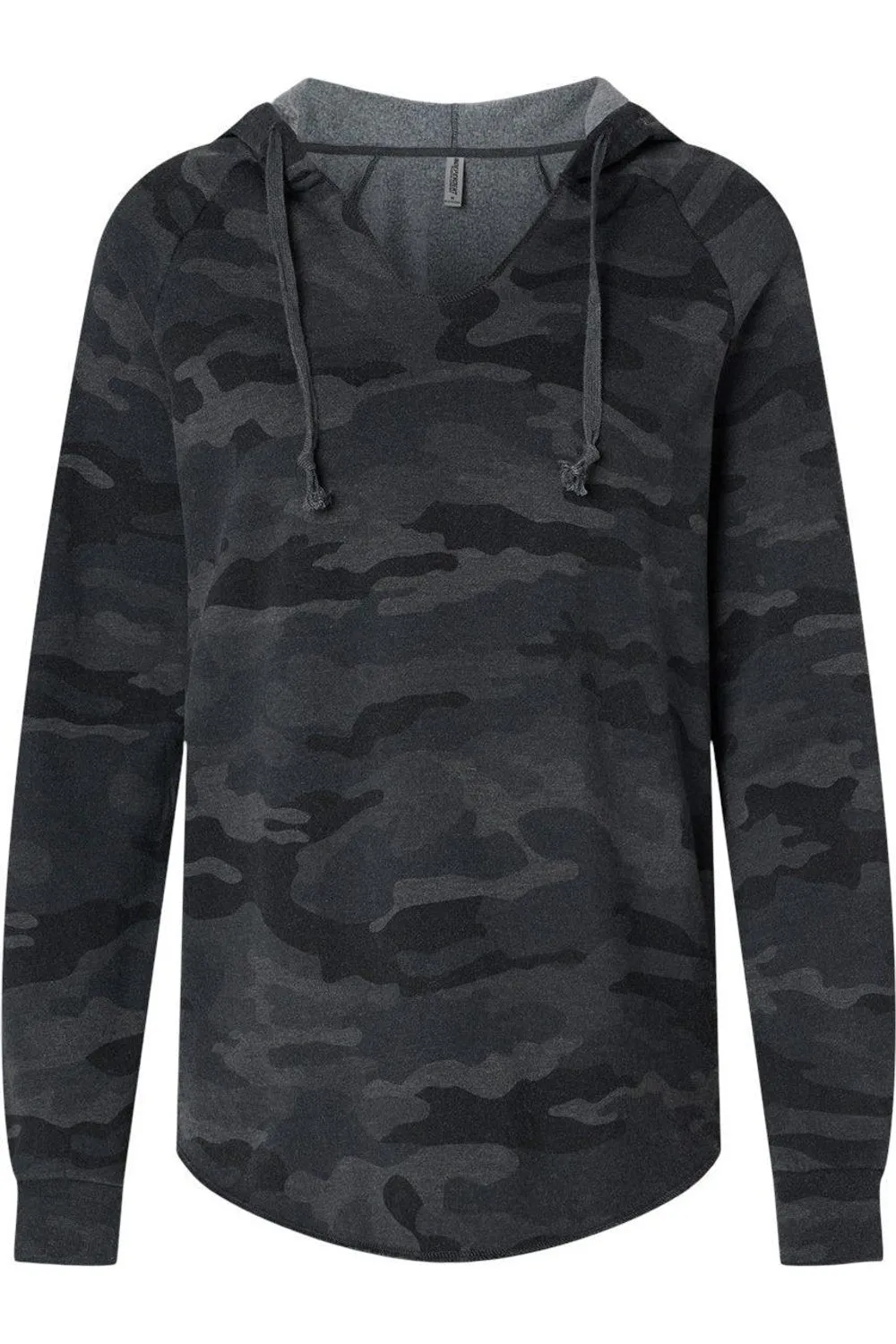 Independent Trading Co. Womens Lightweight California Wave Wash Hooded Sweatshirt