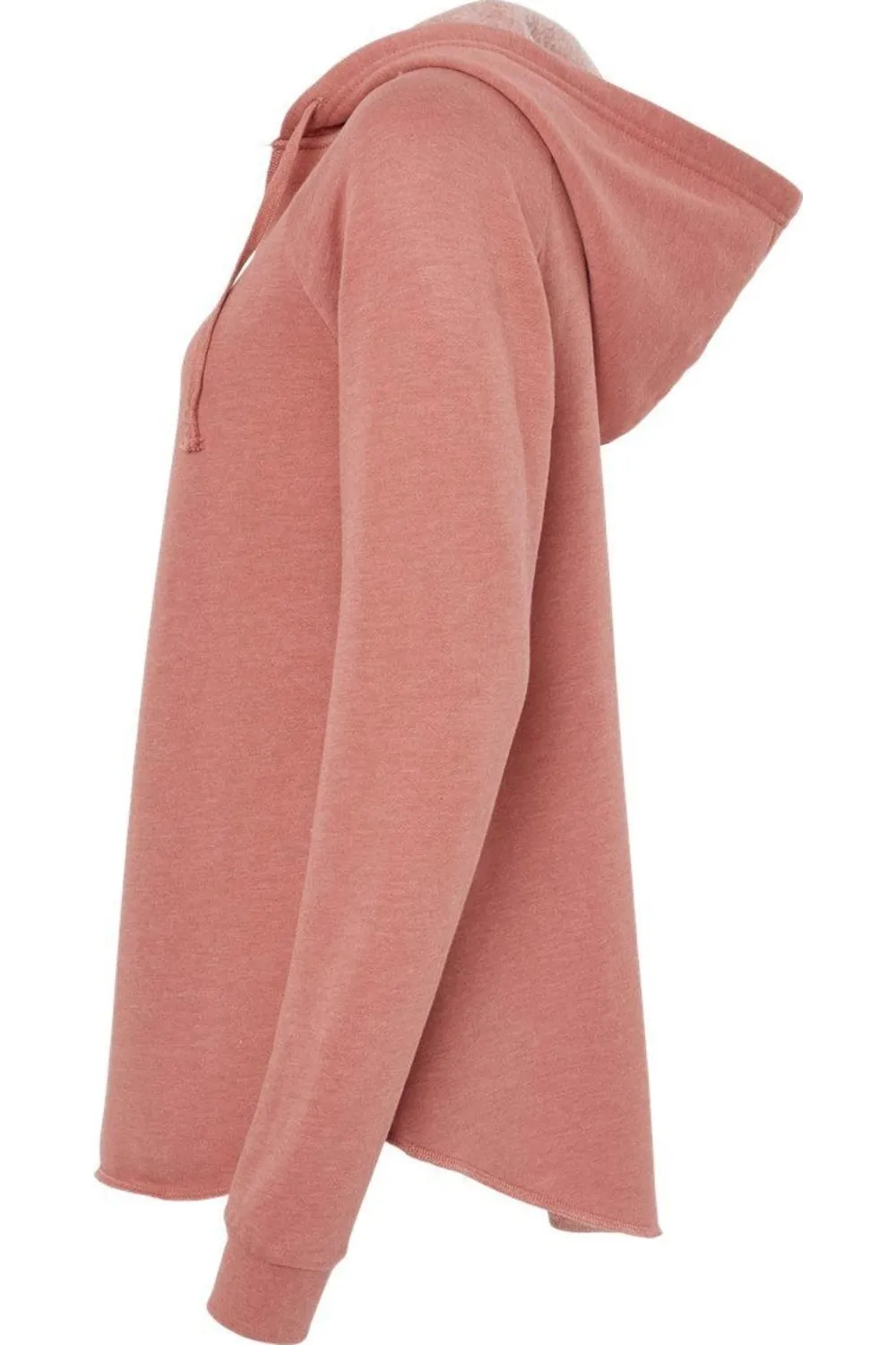 Independent Trading Co. Womens Lightweight California Wave Wash Hooded Sweatshirt